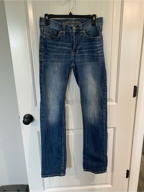 Cody James Men's Straight Jeans - Dark Blue Wash